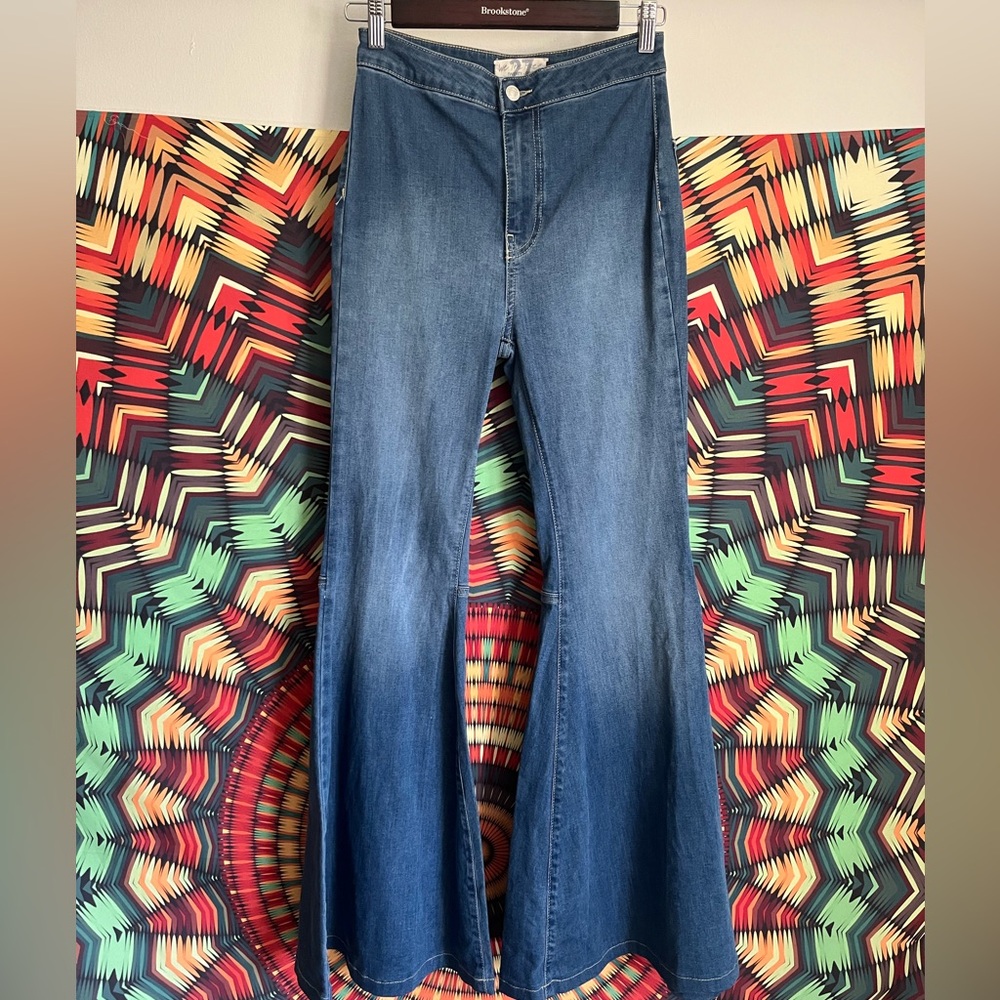 Free People High Waisted Bell Bottoms